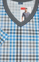 Pánské pyžamo Luna 793 M-2XL kr/r modrá M - thumb (8)