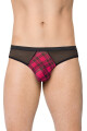 Pánská tanga 4524 - SOFTLINE COLLECTION černo-růžová M/L - thumb (0)