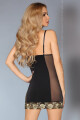 Erotická košilka Aliora - LivCo CORSETTI FASHION černá L/XL - thumb (4)