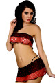Erotická souprava Kissable hearts - LivCo CORSETTI FASHION černo-červená L/XL - thumb (0)