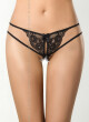 Tanga Peanut tarte V-7848 černá/béžová - Axami XL - thumb (0)