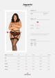 Žhavý podvazkový pás Jagueria garter belt - Obsessive 4XL/5XL černá - thumb (4)