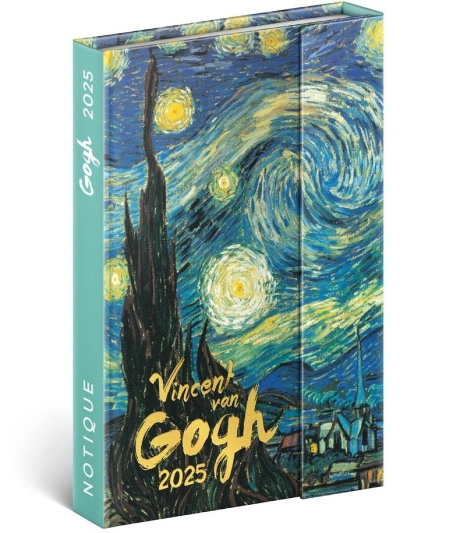 Diář 2025: Vincent van Gogh - týdenní, magnetický, 11 × 16 cm - main (0)