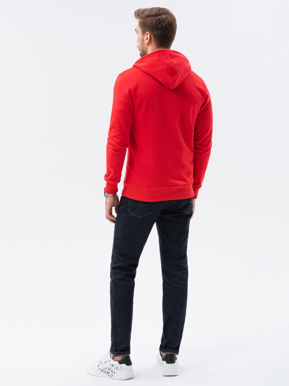 Pánská mikina Ombre Sweatshirt B977-1 Červená L - main (3)