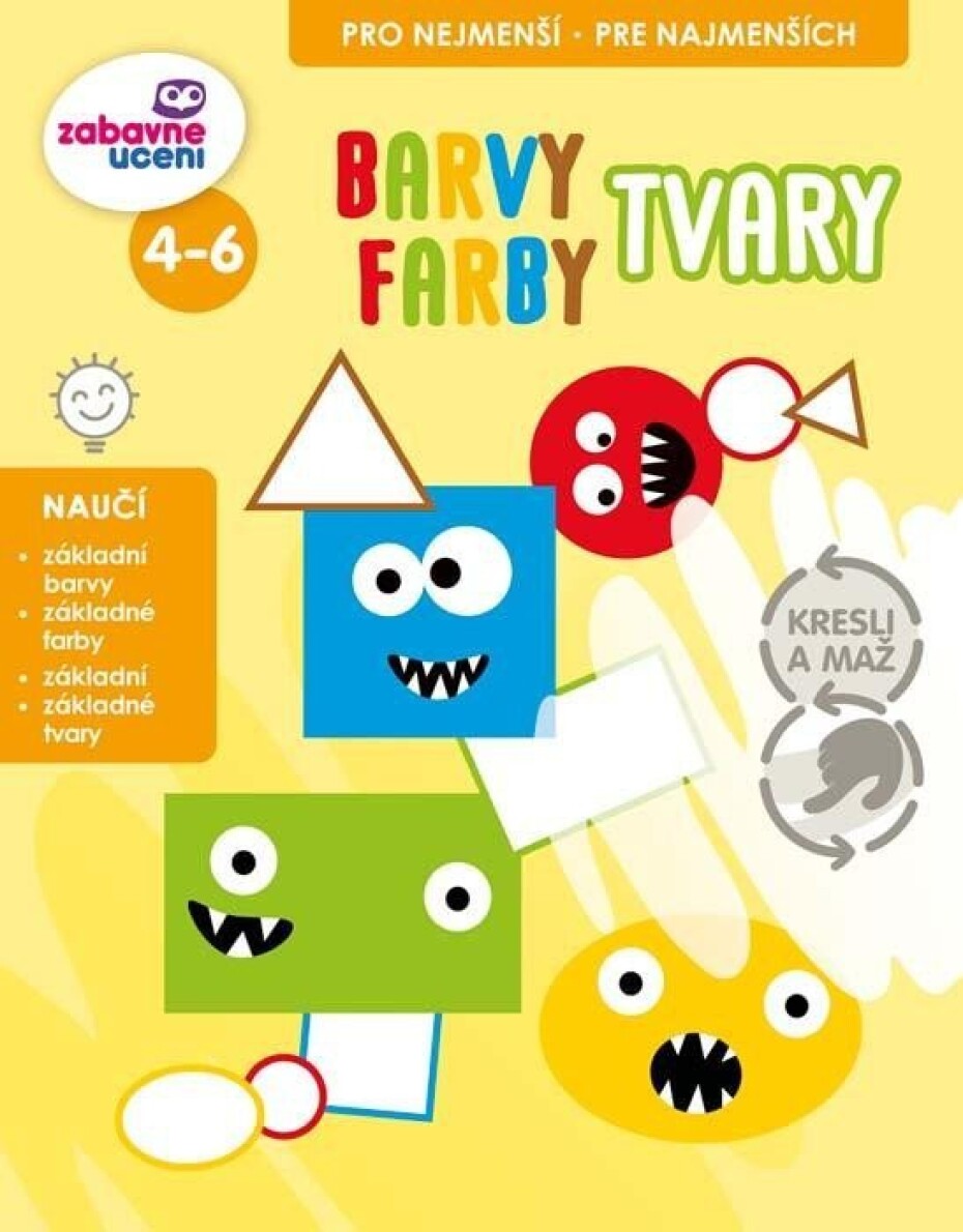 Kresli a maž - Barvy, tvary (stíratelný sešit) - main (0)