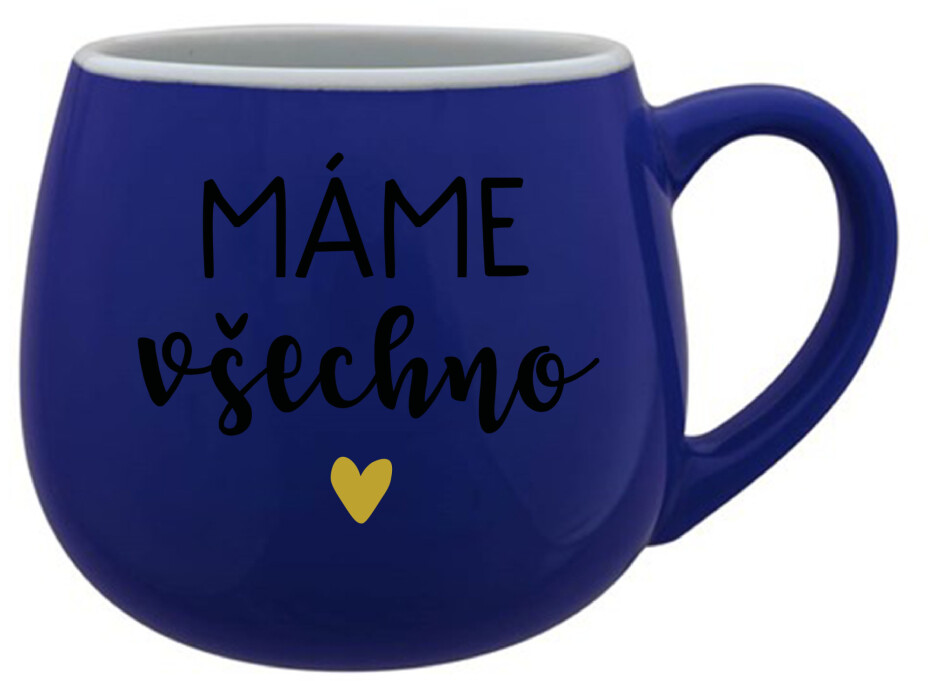 MÁME VŠECHNO - modrý keramický hrníček 300 ml - main (0)