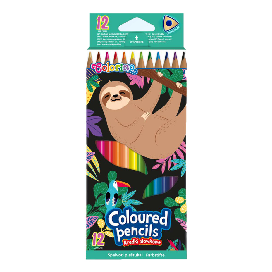 Colorino pastelky trojhranné Wildkid, 12 barev - main (0)