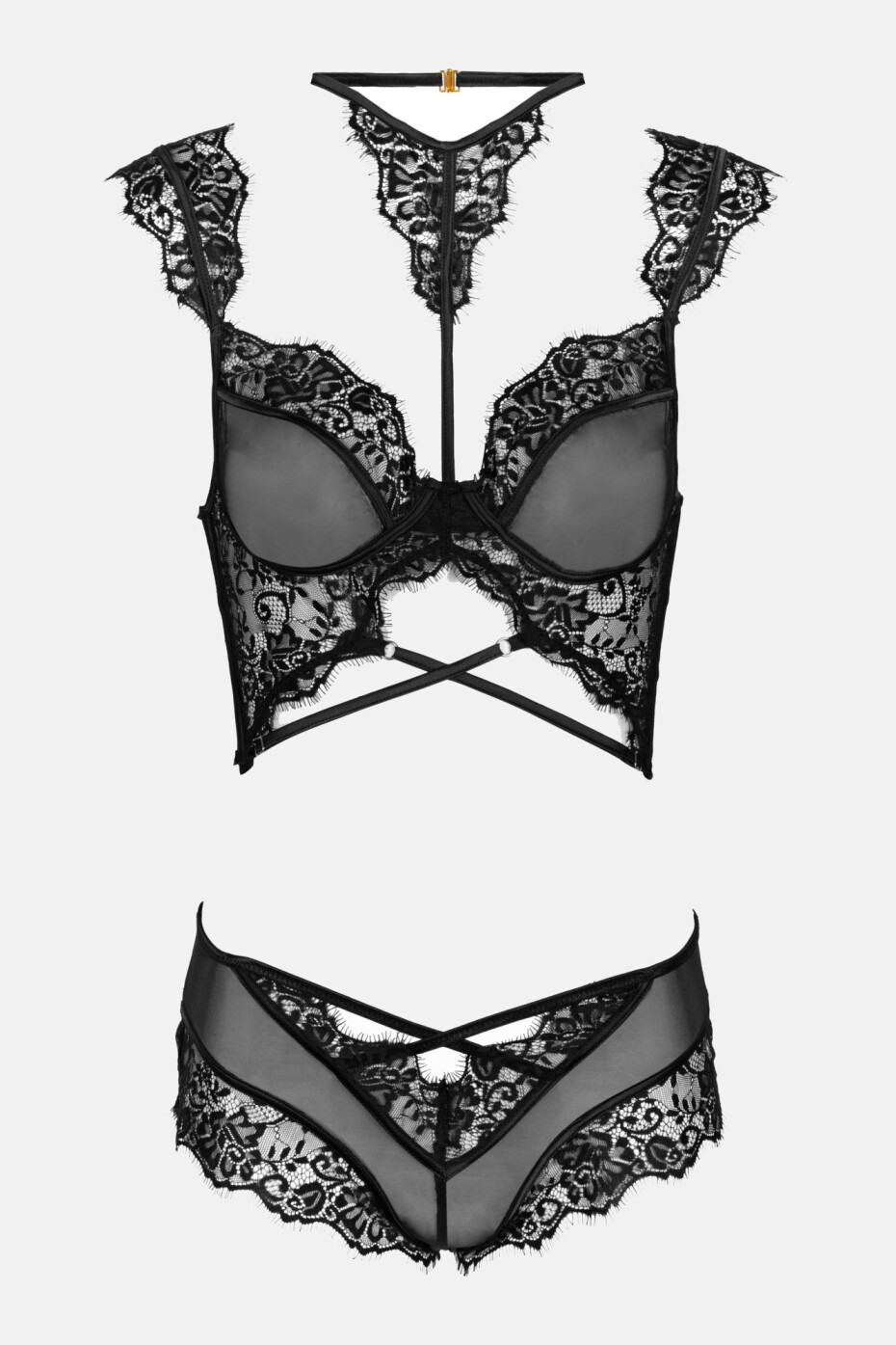 LivCo Corsetti Fashion Set Palmenom Black S/M - main (3)