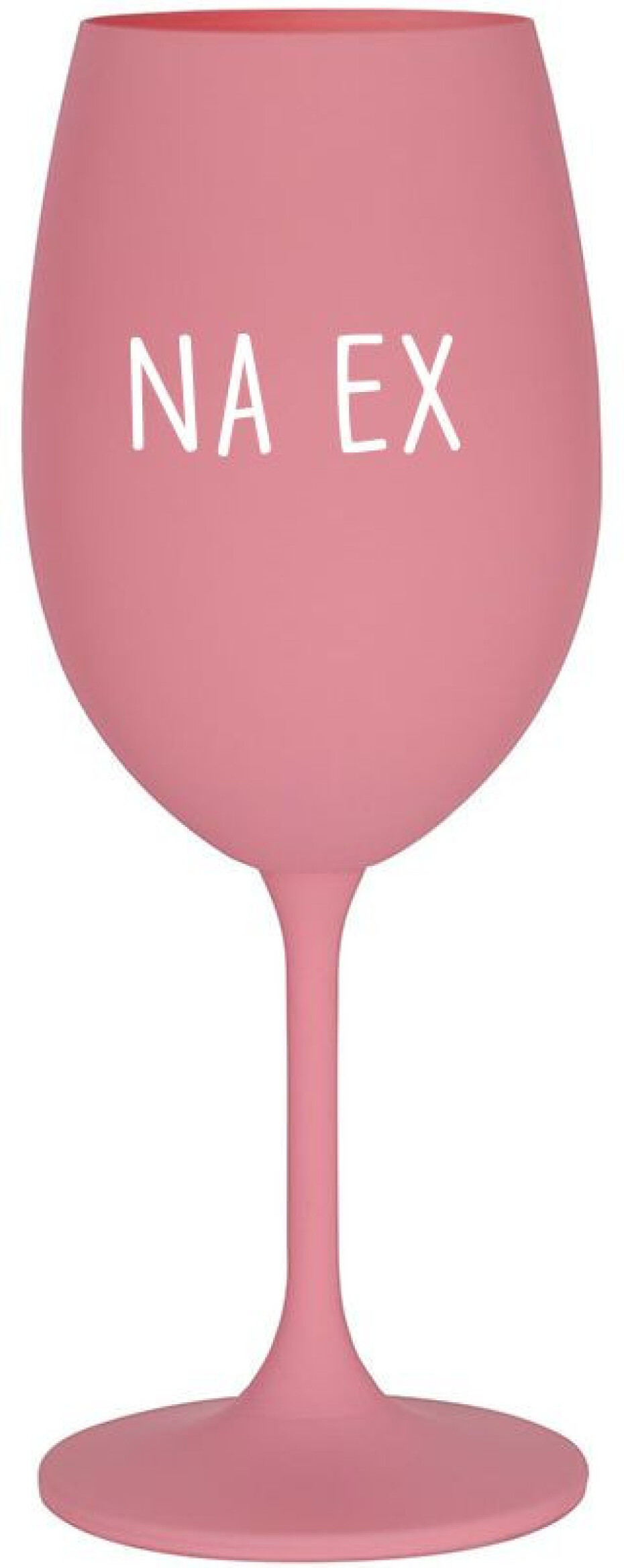 NA EX - růžová sklenice na víno 350 ml - main (0)