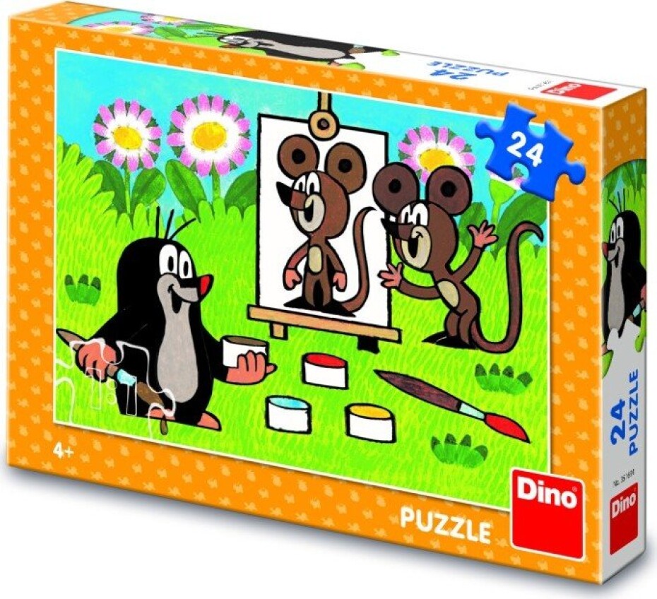 Puzzle Krtek malířem 24 dílků - Dino - main (0)