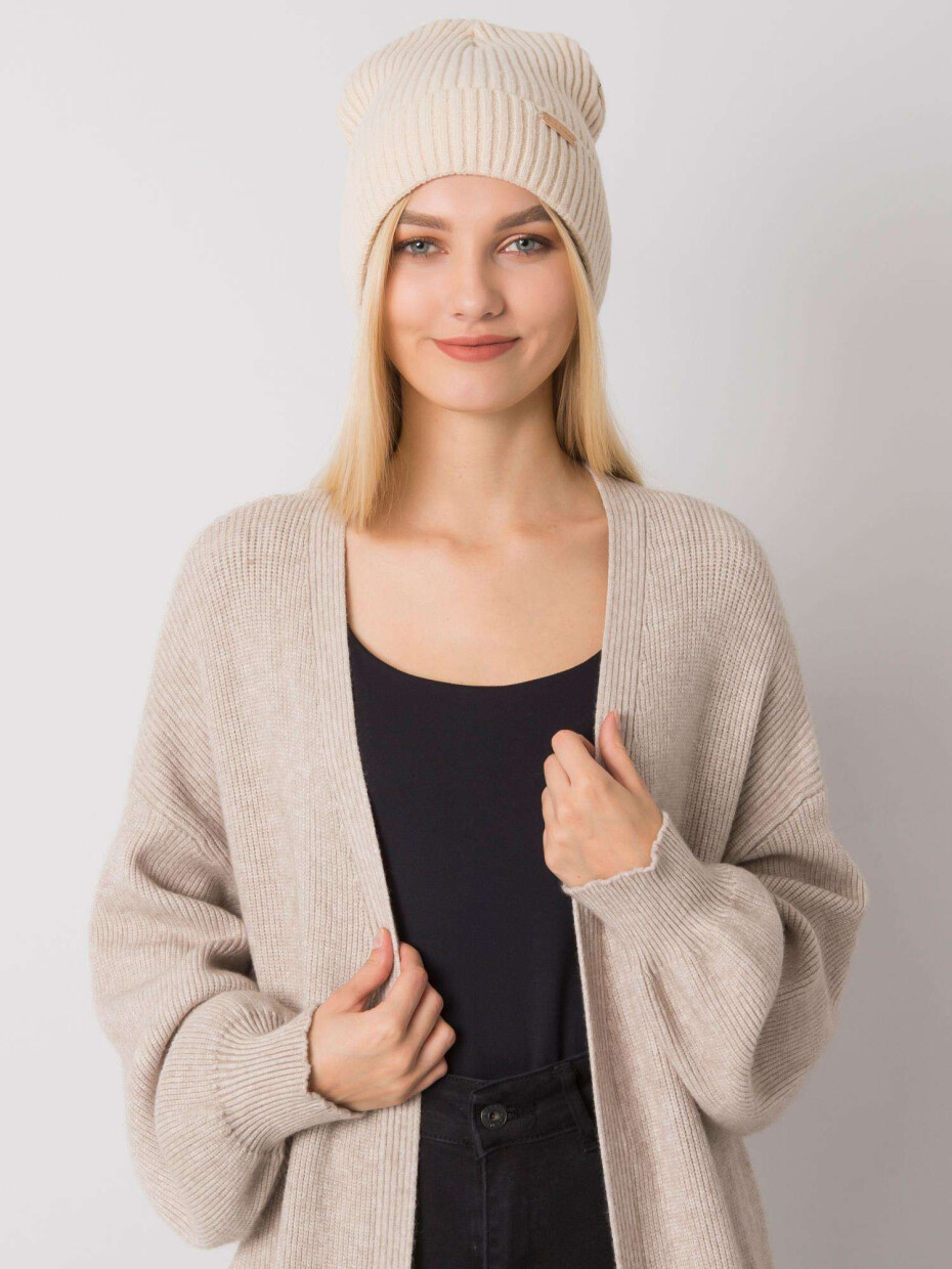 Dámská čepice JK CZ 27 cap.84P béžová jedna velikost - main (5)