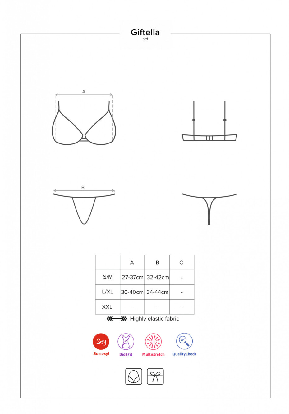 Jedinečný set Giftella set - Obsessive L/XL červená - main (1)