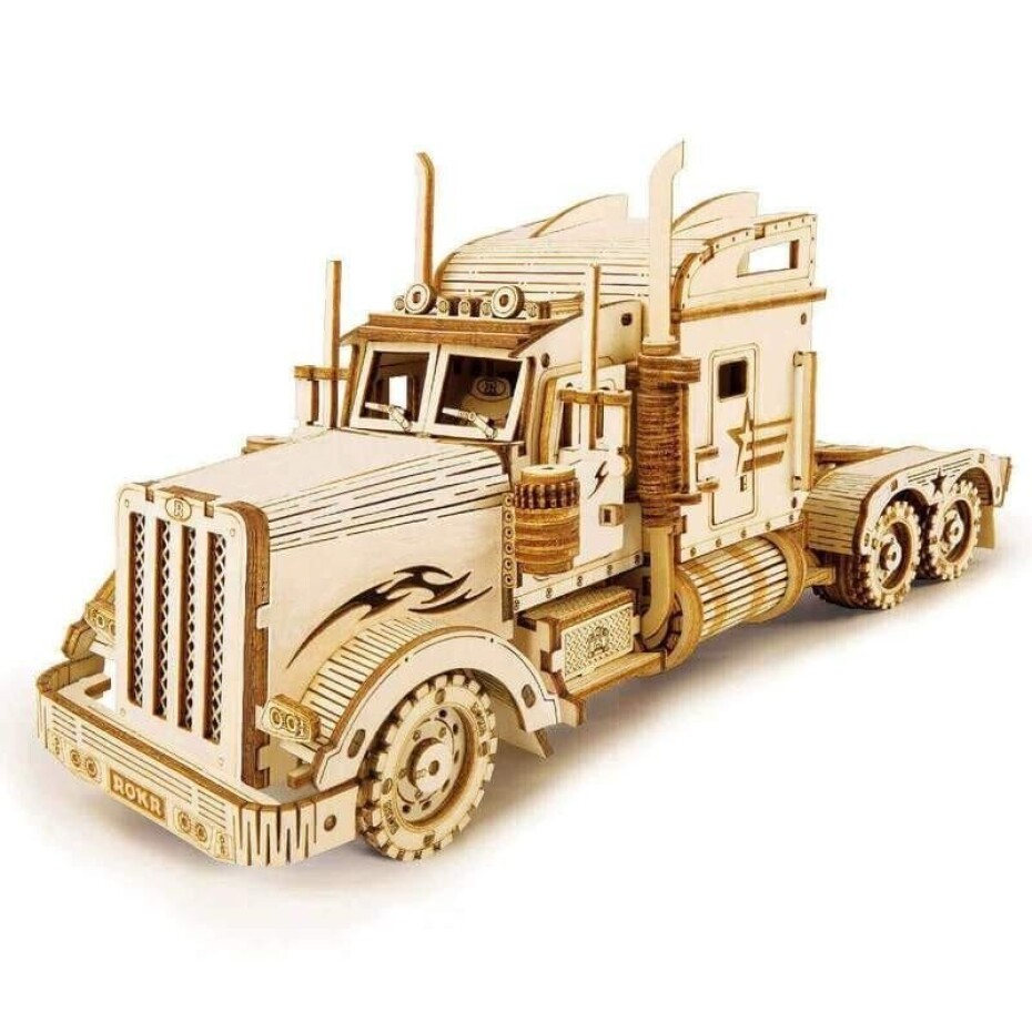 Puzzle 3D Heavy Truck/286 dílků, dřevěné - main (0)