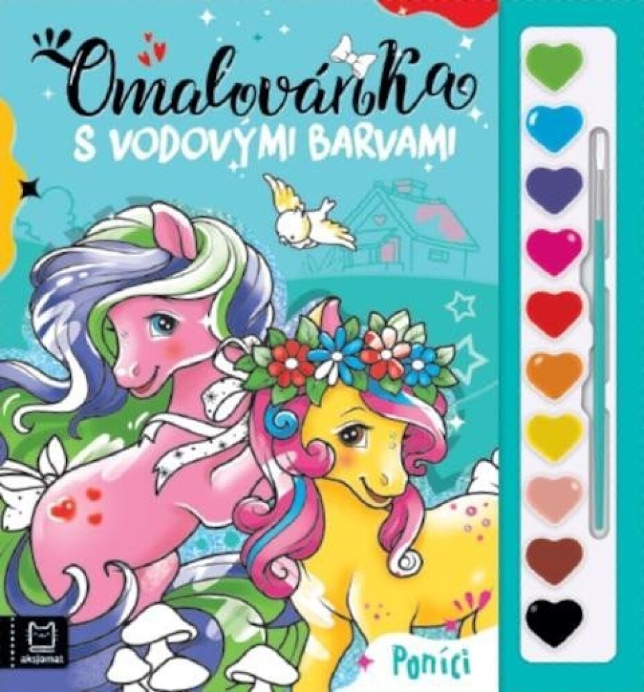 Omalovánka s vodovými barvami Poníci - Agata Kaczynska - main (0)