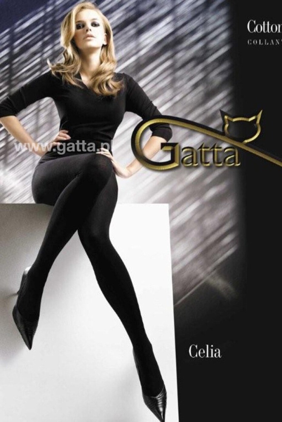 Dámské bavlněné punčochové kalhoty CELIA kaštanové 5-XL - main (0)