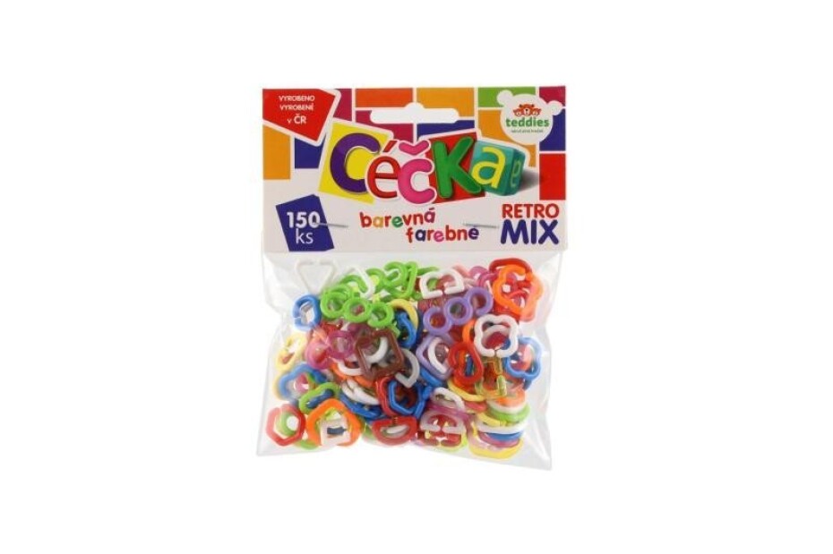 Céčka barevná 150 ks retro mix - main (0)
