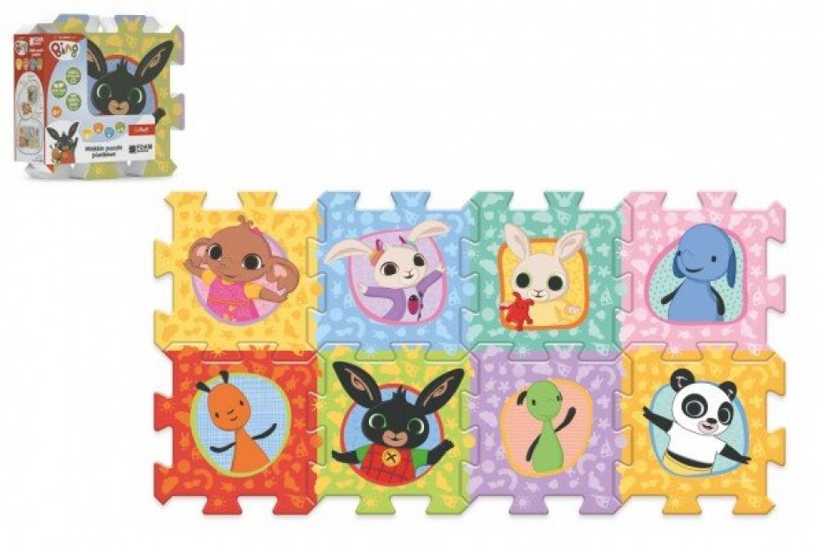 Pěnové puzzle Bing Bunny 32x32x1,5cm 8ks ve fólii 0m+ - Trefl - main (0)