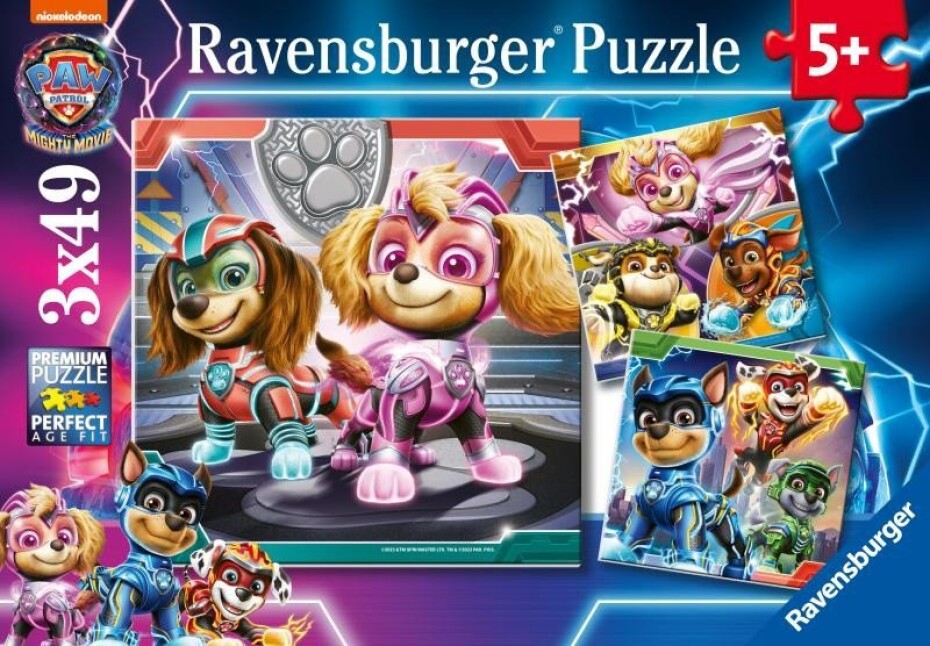 Puzzle Tlapková patrola ve velkofilmu 3x49 dílků - main (0)