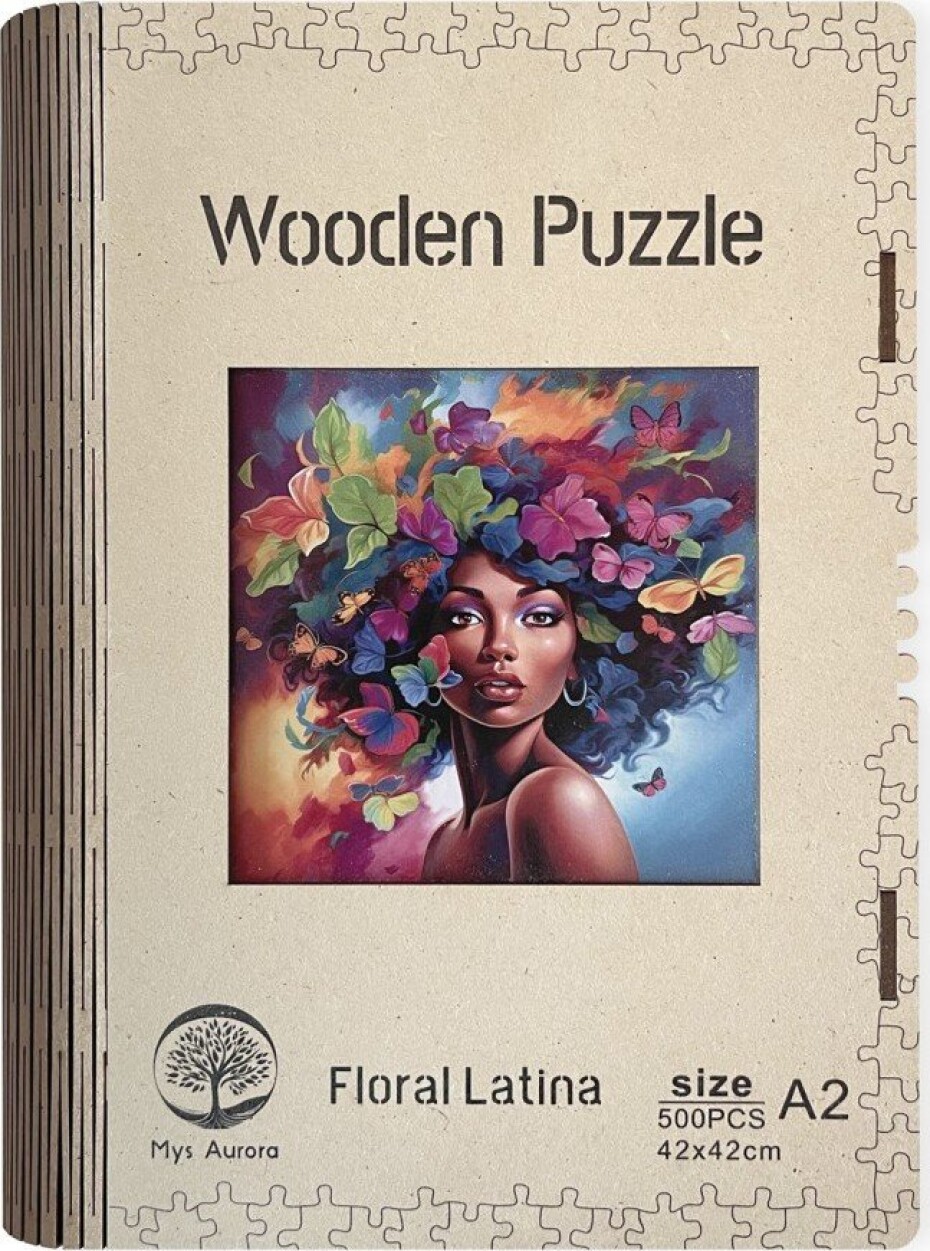 Dřevěné puzzle/Floral Latina A2 - Emitex - main (0)
