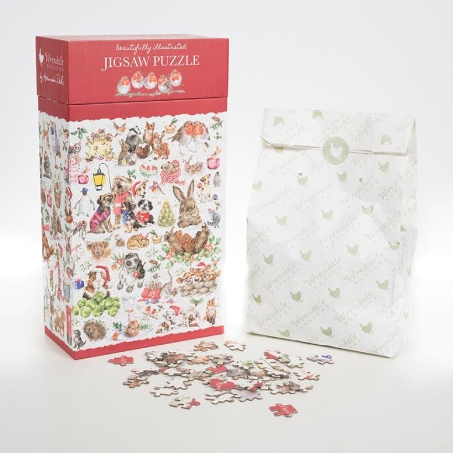Wrendale Designs Puzzle Country Set - Vánoční 1000 dílků - main (0)