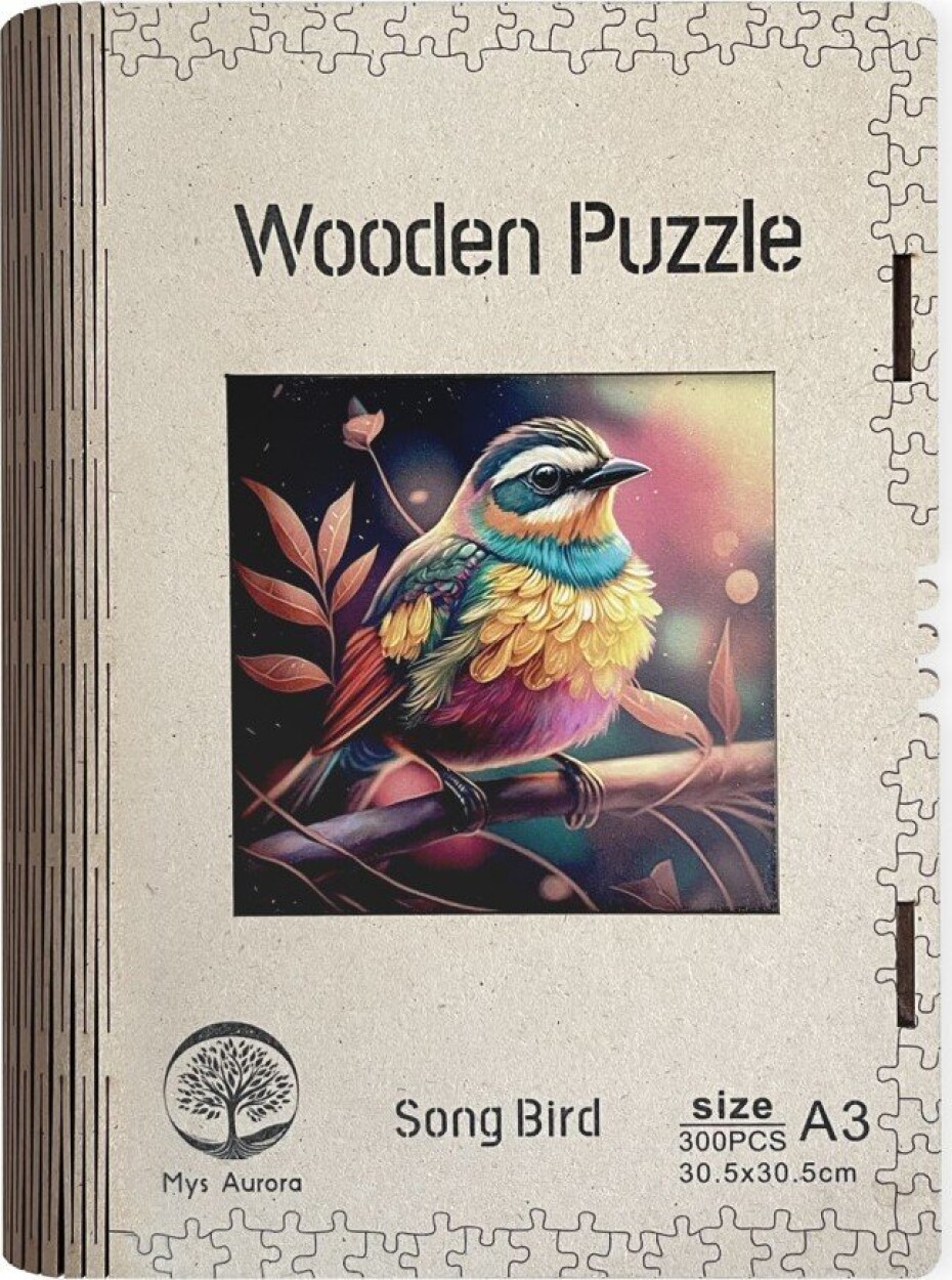 Dřevěné puzzle/Ptačí zpěv A3 - Emitex - main (0)