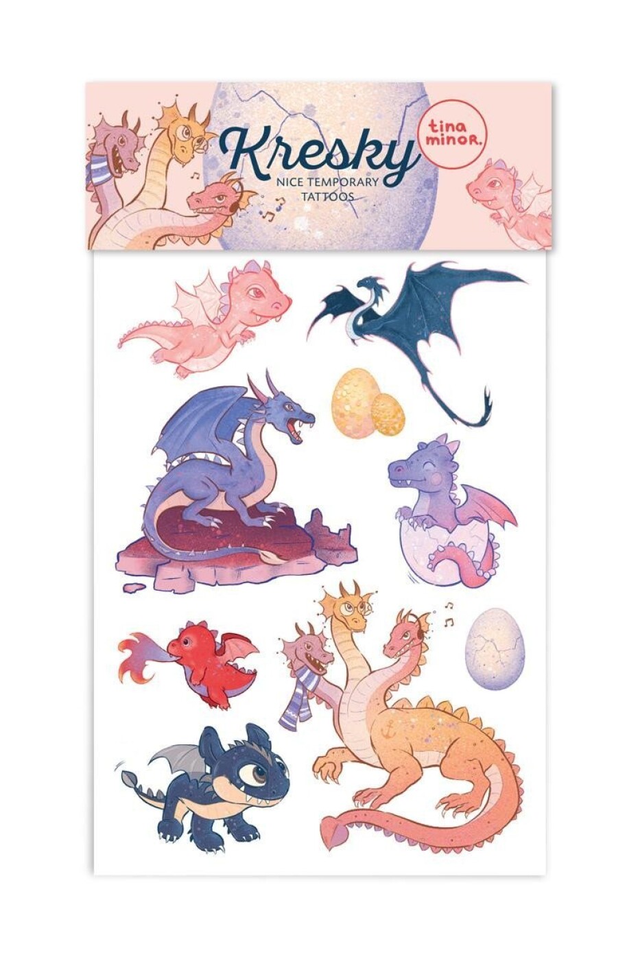 Kresky dočasné tetování - Draci - main (0)
