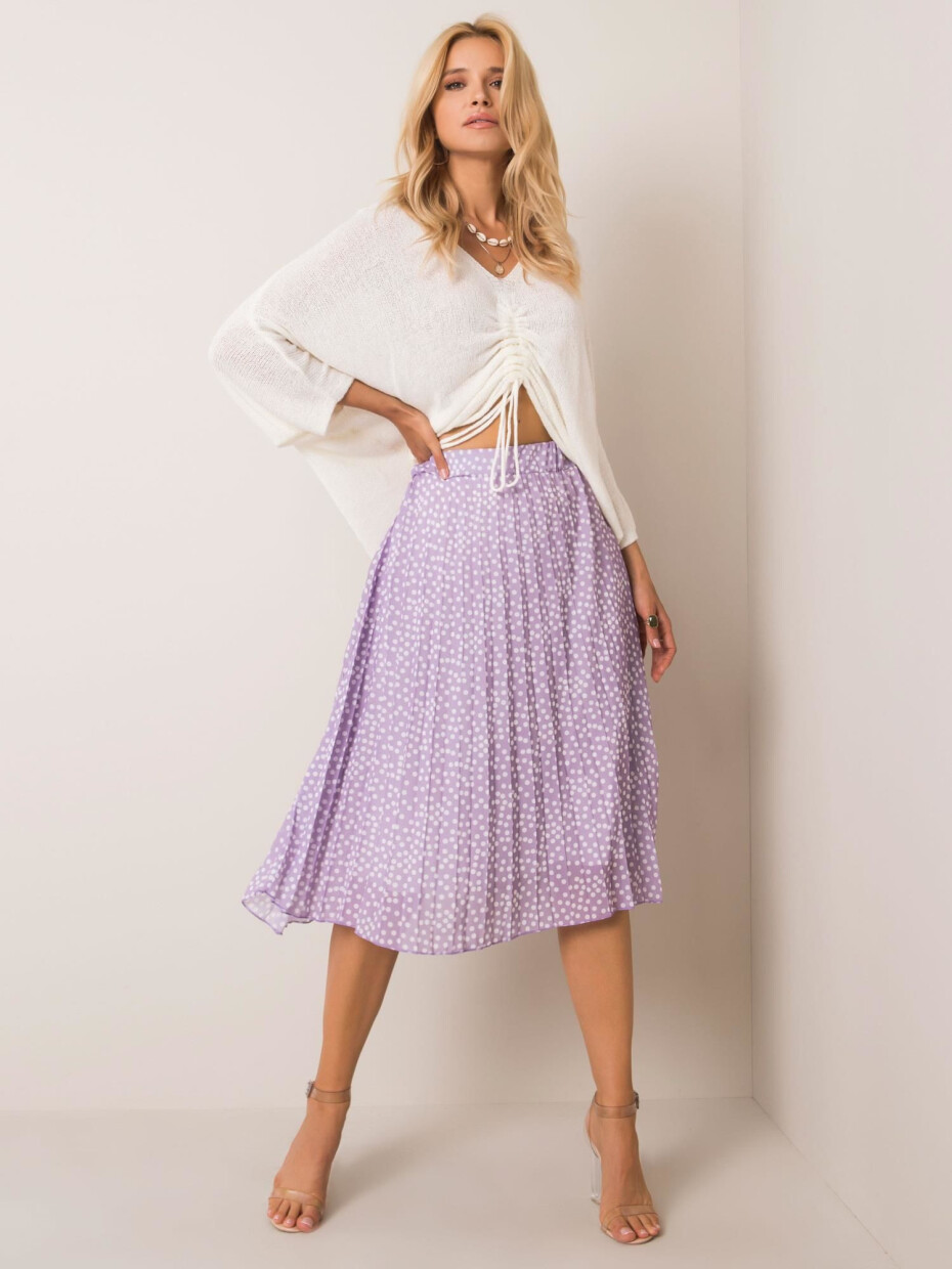 Dámská puntíková sukně F50185A - FPrice M/L modrá - puntík - main (1)
