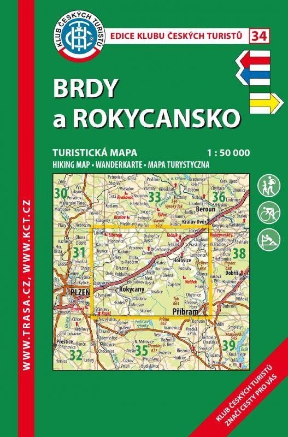 KČT 34 Brdy a Rokycansko 1:50 000, 9.  vydání - main (0)
