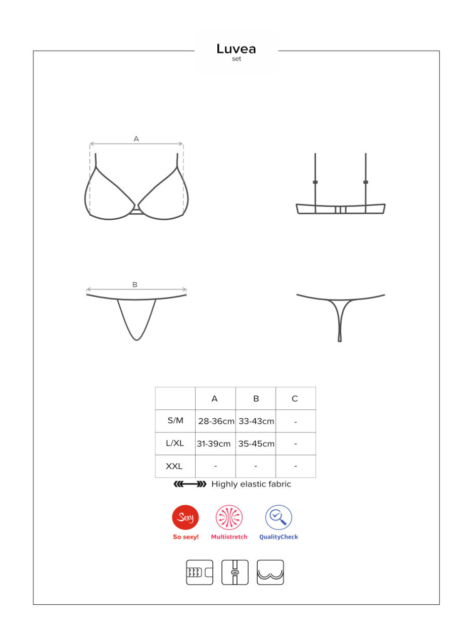 Ohromující set Luvae set - Obsessive černá S/M - main (1)