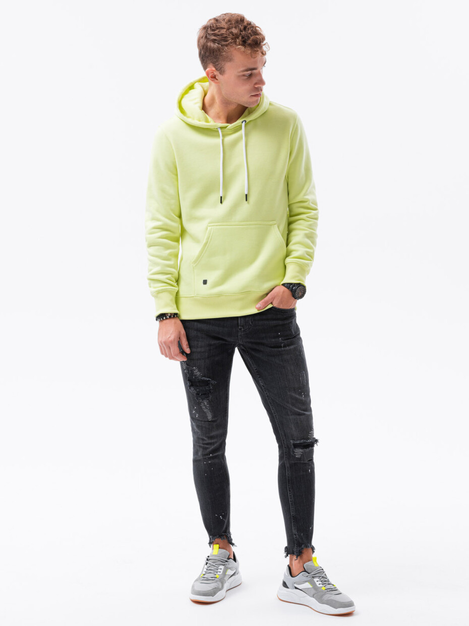 Pánská mikina Ombre Hoodie B979 Lime XL - main (3)