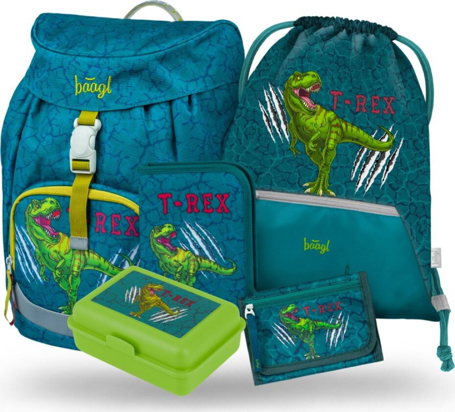 BAAGL 5 SET Airy T-REX: batoh, penál, sáček, peněženka, box - main (0)