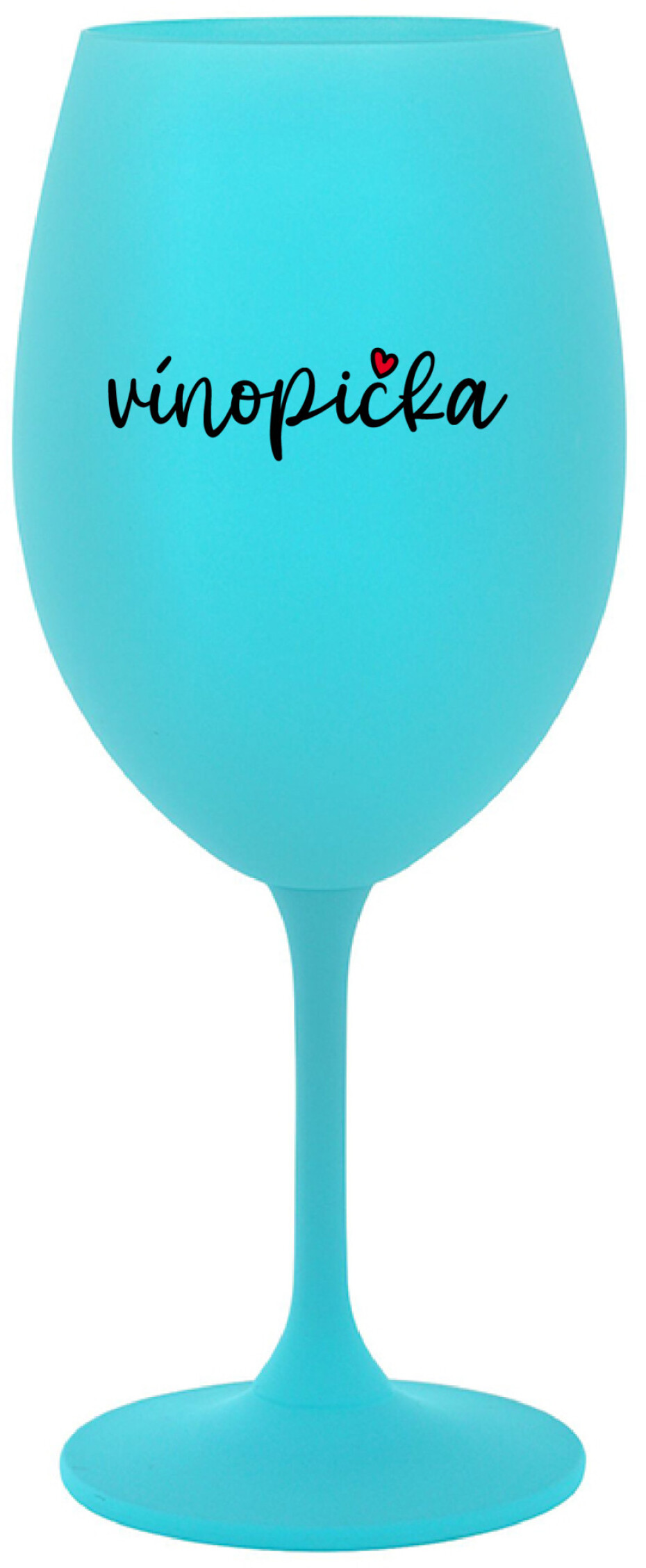VÍNOPIČKA - tyrkysová sklenice na víno 350 ml - main (0)