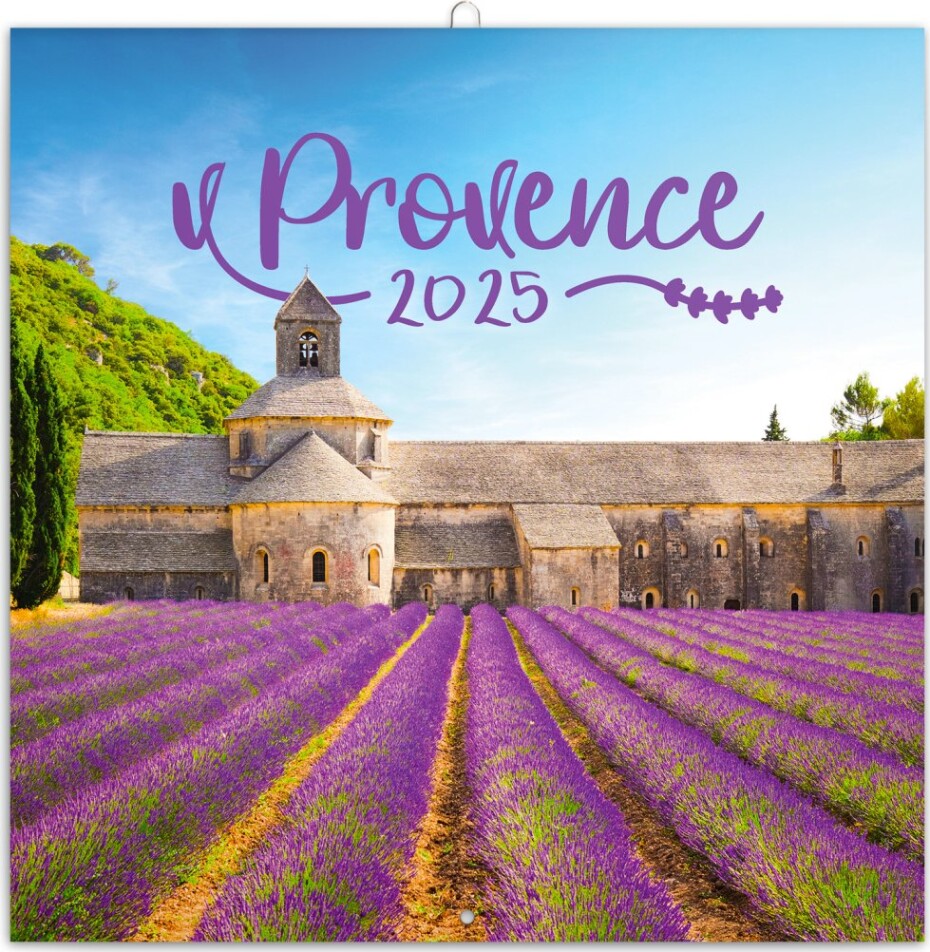 NOTIQUE Poznámkový kalendář Provence 2025, voňavý, 30 x 30 cm - main (0)