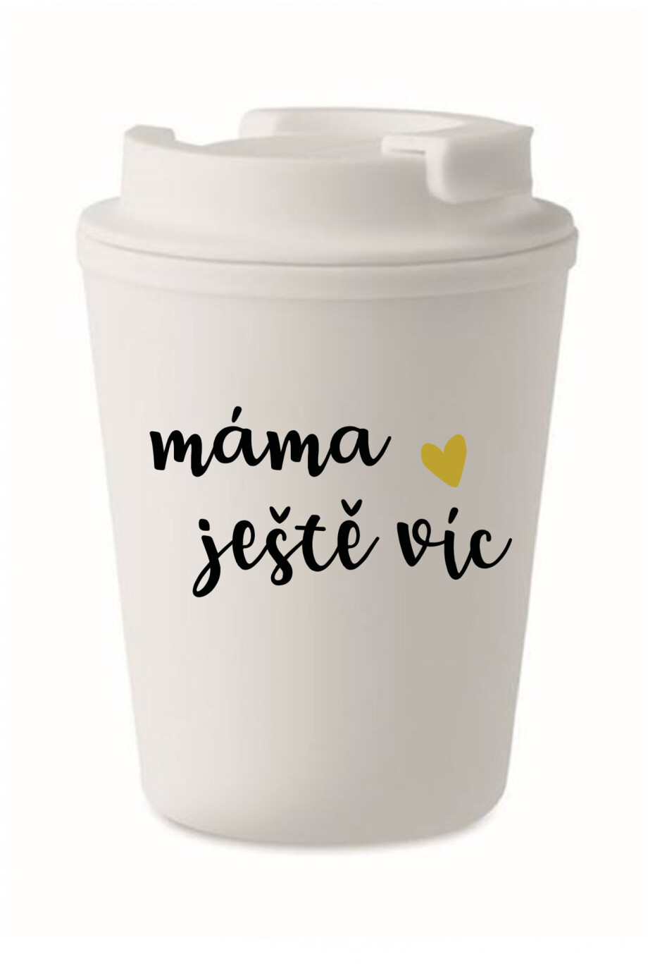 MÁMA JEŠTĚ VÍC - bílý termohrnek 300 ml - main (0)