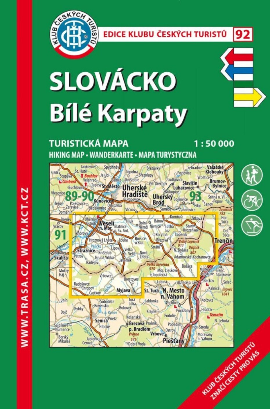 KČT 92 Slovácko, Bílé Karpaty 1:50 000/ 9. vydání 2023 - main (0)