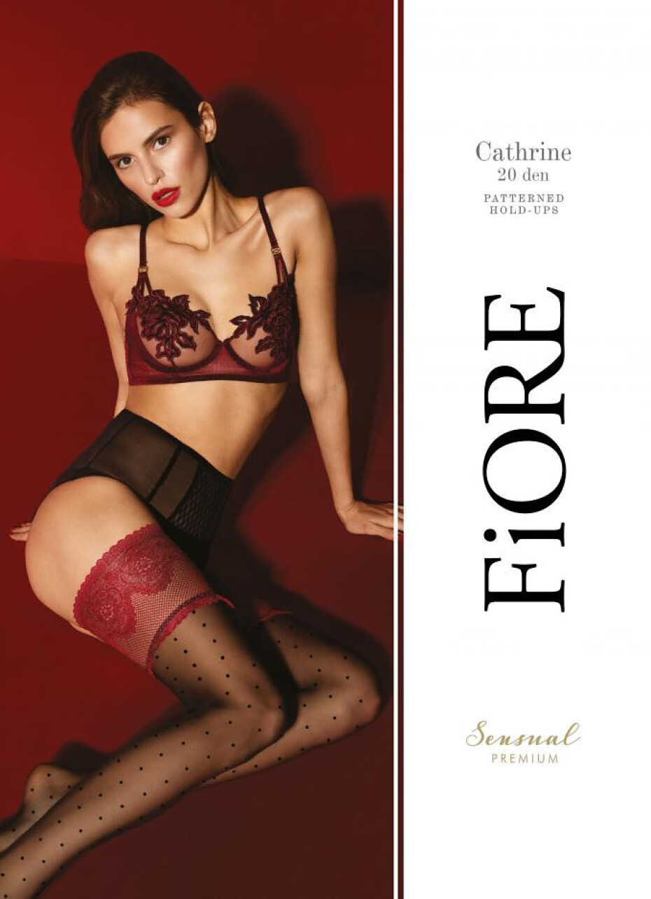 Dámské punčochy Fiore O 4075 Catherine 20 den blackred 2-S - main (2)