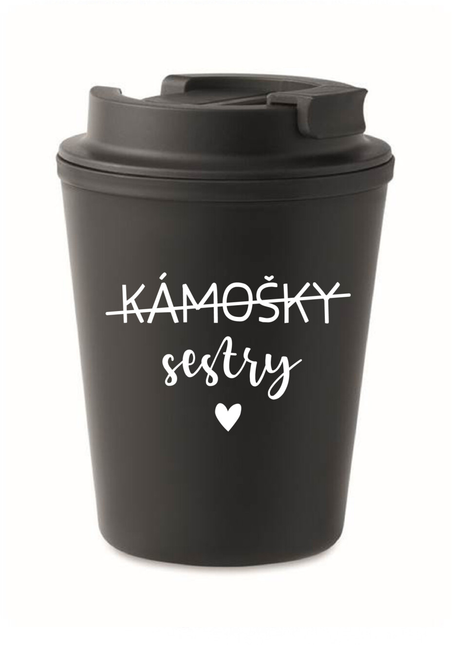 KÁMOŠKY SESTRY - černý termohrnek 300 ml - main (0)