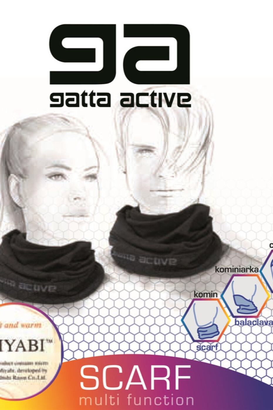 Kukla/šála GA SCARF MIYABI 01 šedá melanž UNI - main (2)