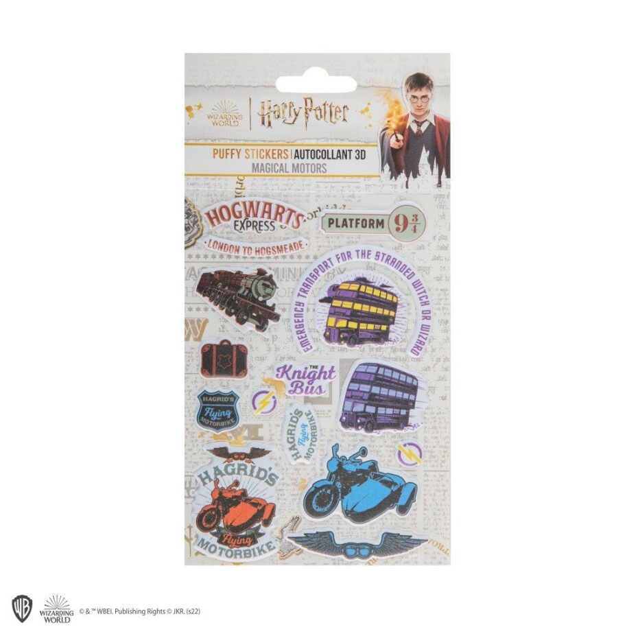 Harry Potter Samolepky 3D - Magical Motors - EPEE Merch - Cinereplicas - main (0)