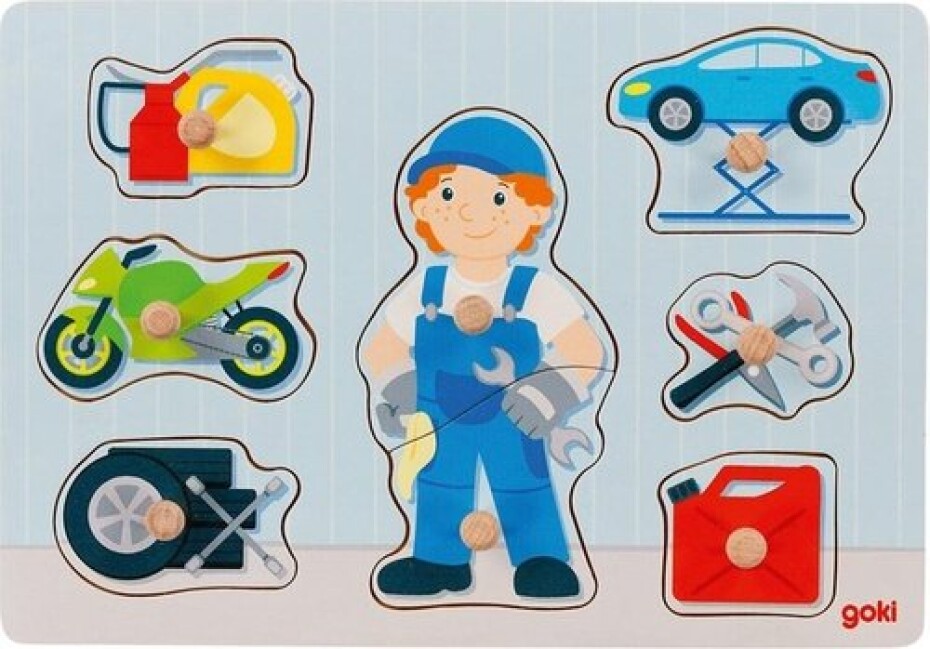 Dřevěná vkládačka Automechanik - main (0)