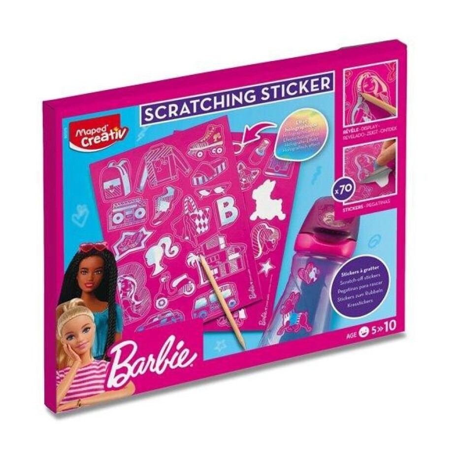 Maped Kreativní sada Scratching Stickers Barbie - main (0)