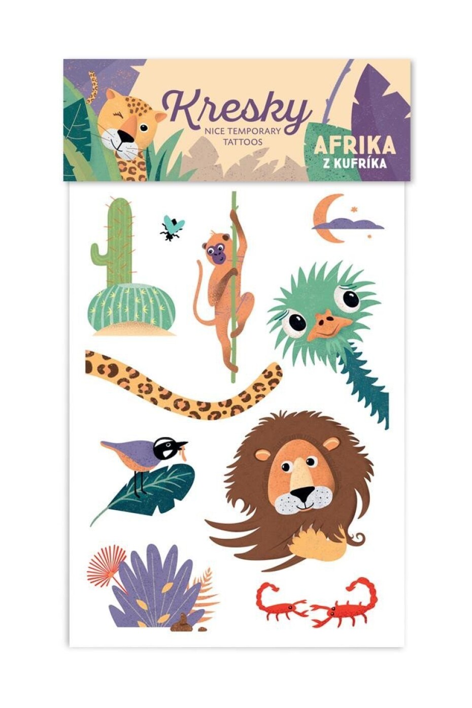 Kresky dočasné tetování - Afrika z kufříka - main (0)