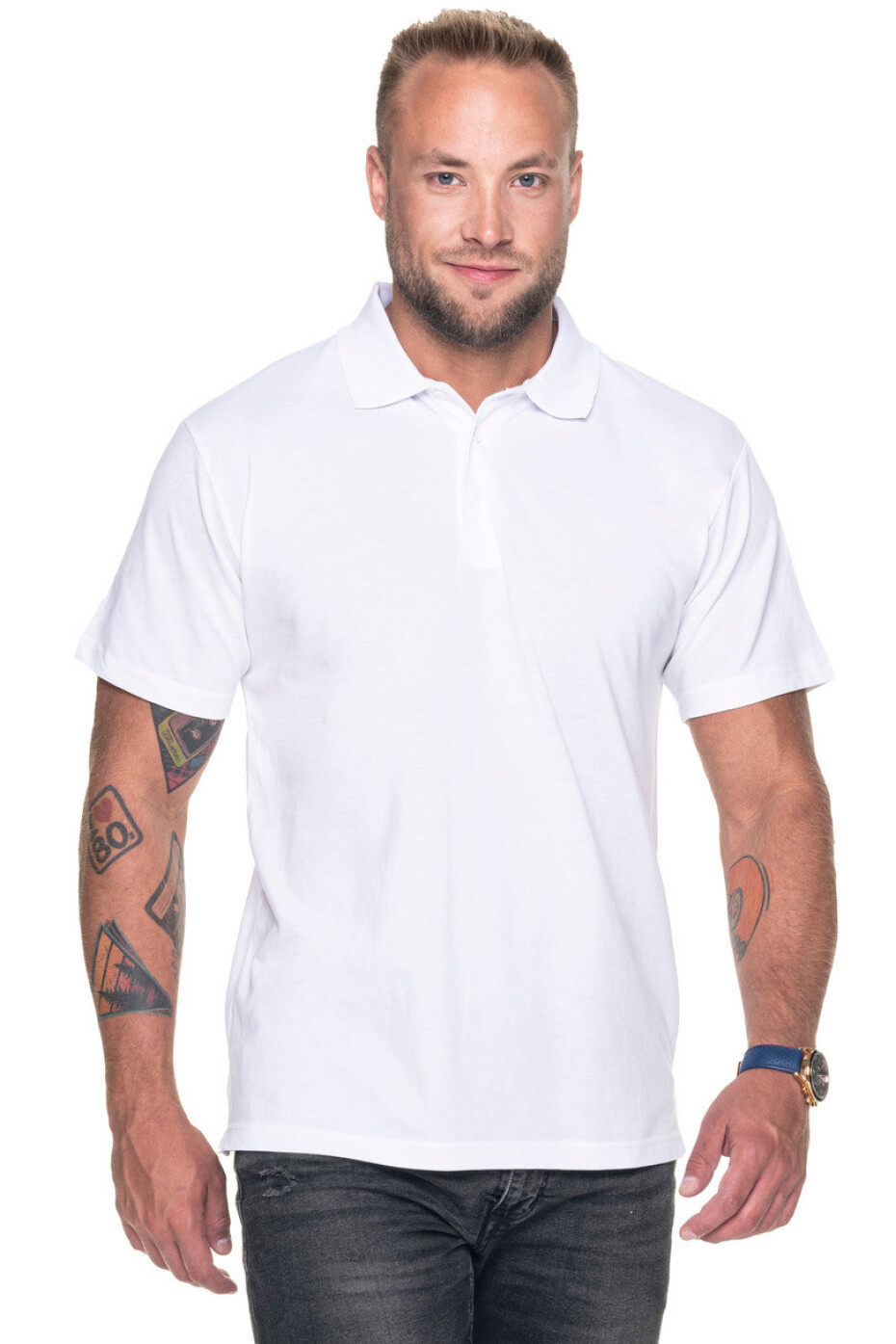 Pánské tričko POLO M POLO HEAVY 42180 bílá S - main (2)