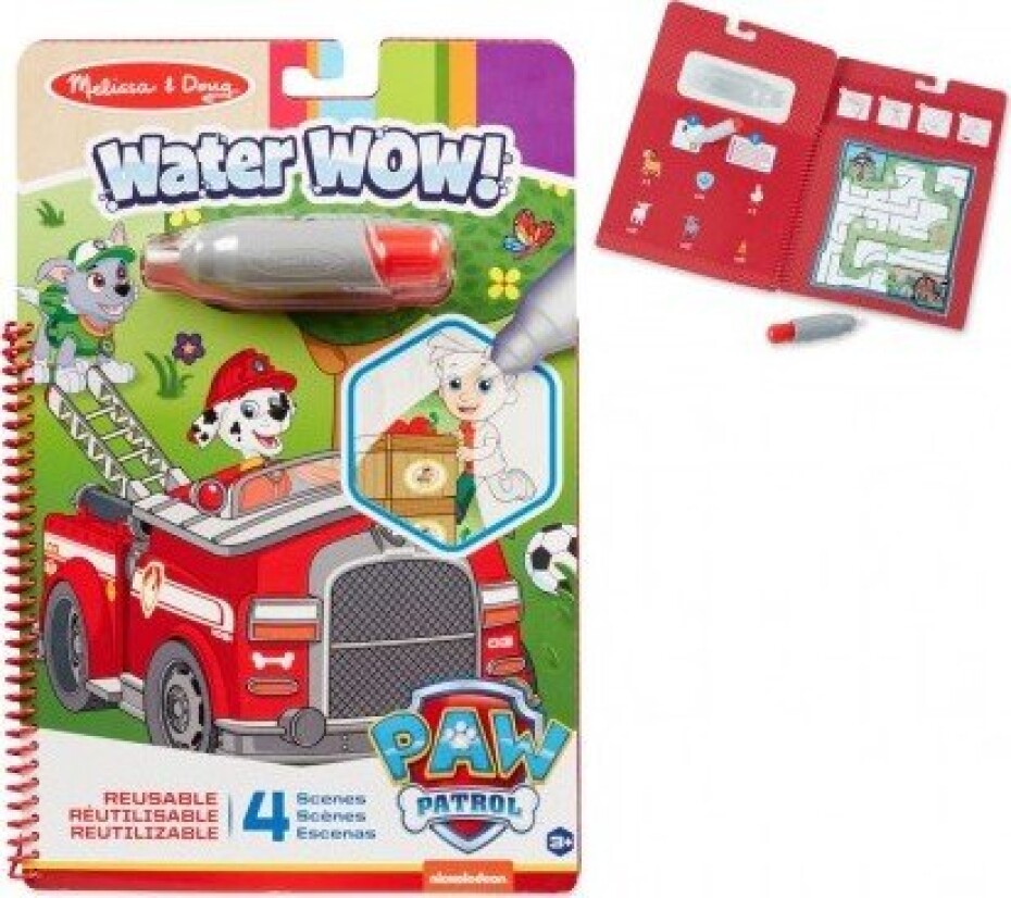 Kouzelné malování vodou Tlapková patrola/Paw Patrol omalovánky/blok 19x28cm + štětec, 4 listy - main (0)