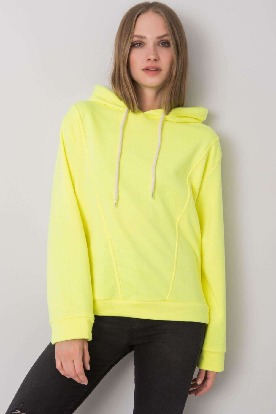 Dámská mikina Model EM-BL-ES-21-525.10 Fluo Yellow - Ex Moda m - main (2)