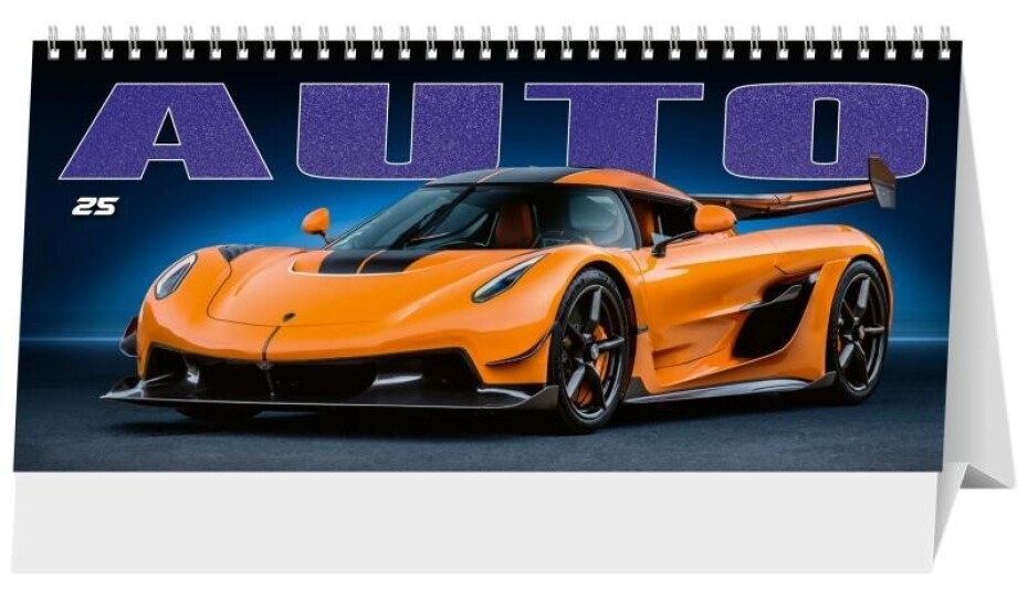 Kalendář 2025 Auto, stolní, 29,7 x 13,8 cm - main (0)