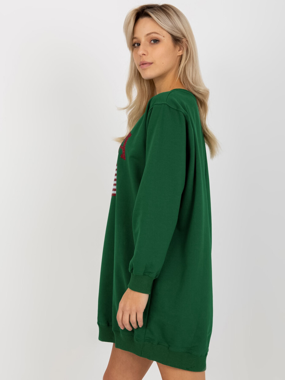 Mikina VI BL 3192.23P tmavě zelená jedna velikost - main (6)