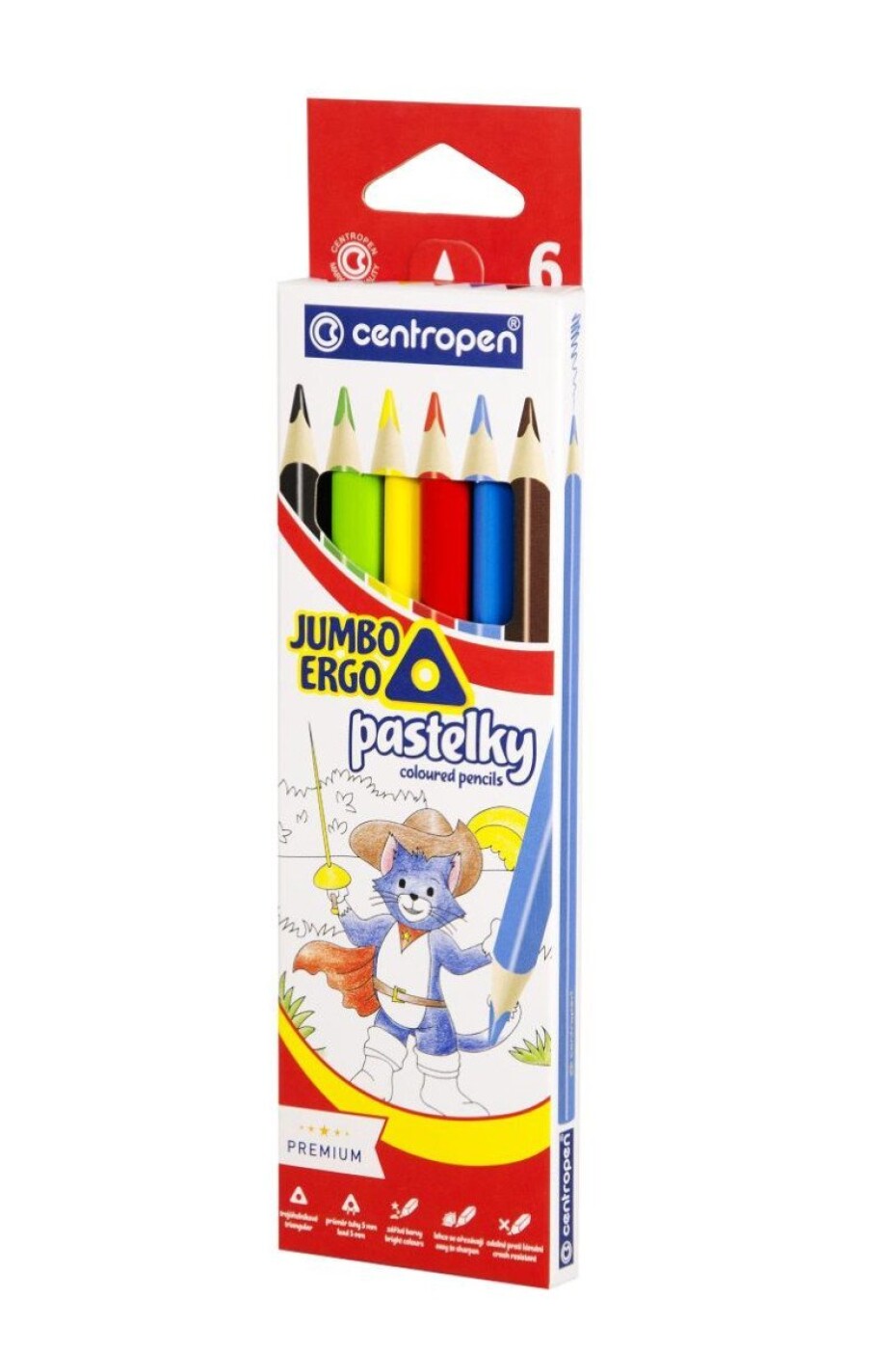 Centropen Pastelky 9522 Jumbo trojhranné (6 ks) - main (0)
