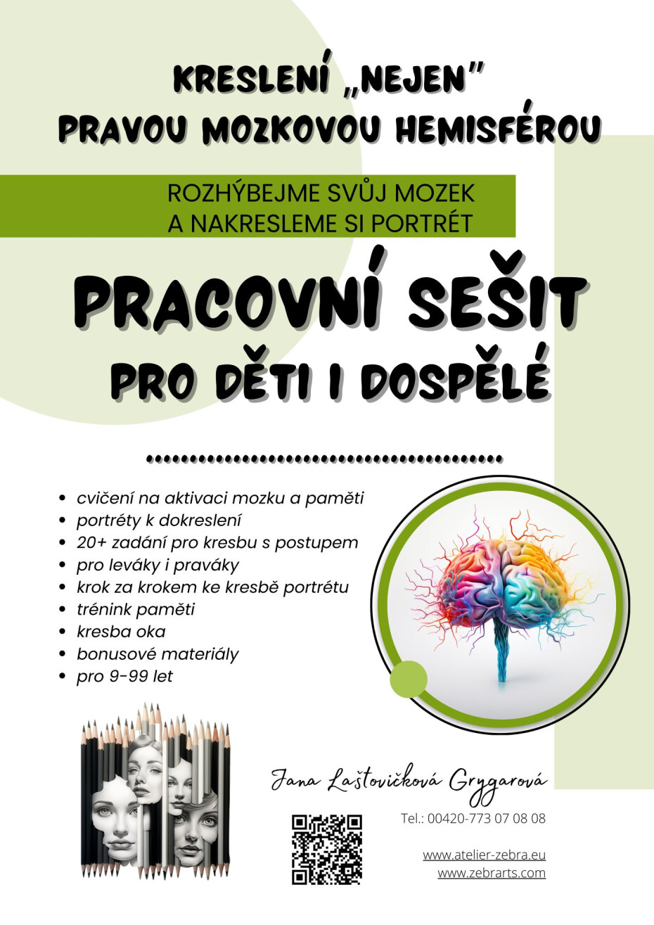 Kreslení „nejen“ pravou mozkovou hemisférou – 2. vydání - Jana Laštovičková Grygarová - main (0)