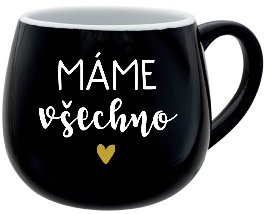 MÁME VŠECHNO - černý keramický hrníček 300 ml - main (0)